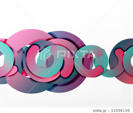 Circle geometric abstract background, colorful 31036136