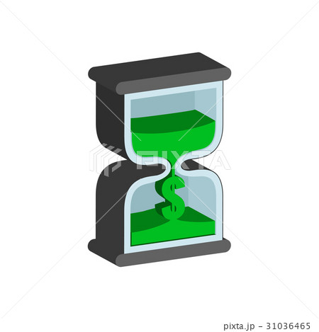 Sandclock, Time is money concept symbol. Sandclock, Time is money concept symbol. 31036465