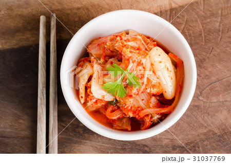 Kimchi cabbage (Korean food) in a bowl Kimchi cabbage (Korean food) in a bowl 31037769