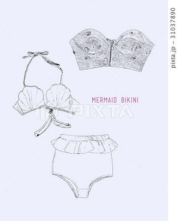 Vector set of swimwear illustration. 31037890