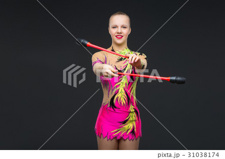 Beautiful teenage gymnast girl Beautiful teenage gymnast girl 31038174