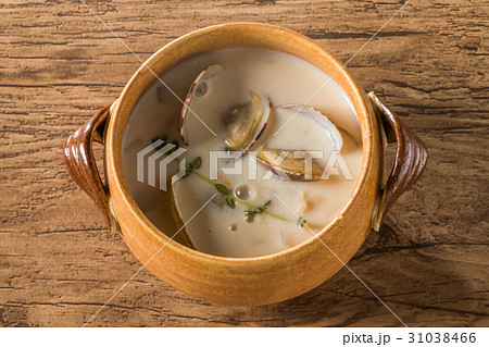 クラムチャウダー　ボストン風　 clam chowder 31038466