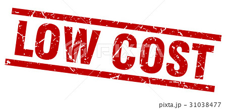 square grunge red low cost stamp 31038477