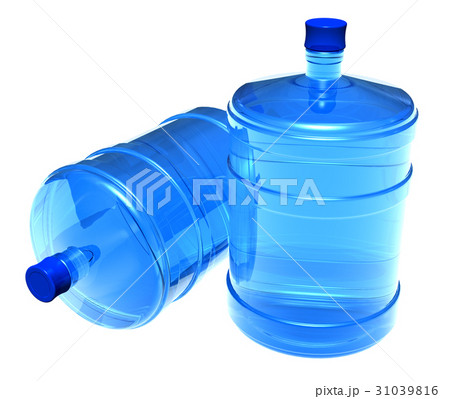 Set of big bottles of water 31039816