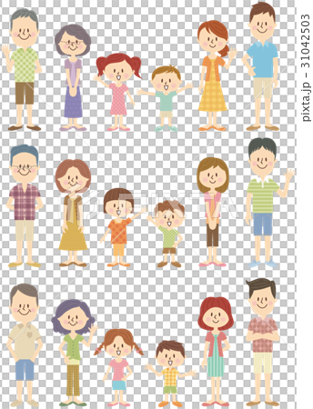 Three generations family (summer clothes) 31042503