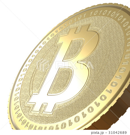 ビットコイン Bitcoin 暗号通貨 仮想通貨のイラスト素材