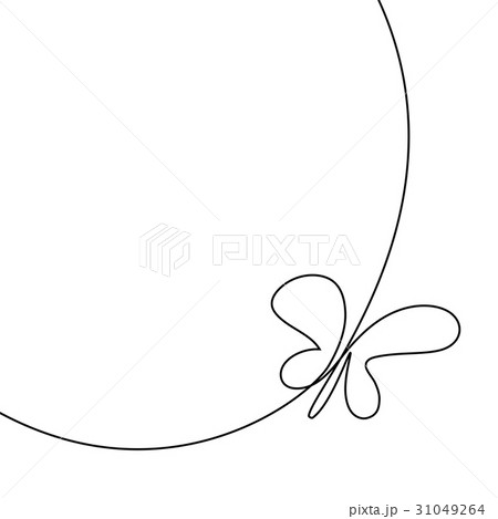 Continuous line butterfly 31049264