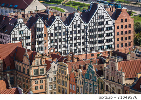Old Town in Gdansk, aerial view from cathedral Old Town in Gdansk, aerial view from cathedral 31049576