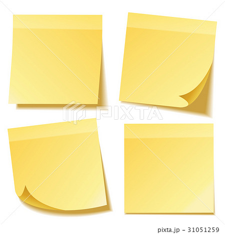 Sticky note with shadow isolated on transparent 31051259