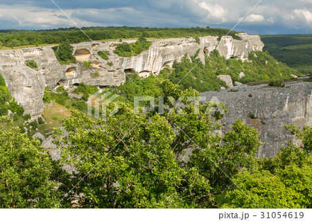Beautiful view from above to Cave City Eski-Kermen Beautiful view from above to Cave City Eski-Kermen 31054619
