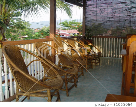 ゲストハウスのテラス（ニャウンシュエ･インレー湖／ミャンマー） 31055064