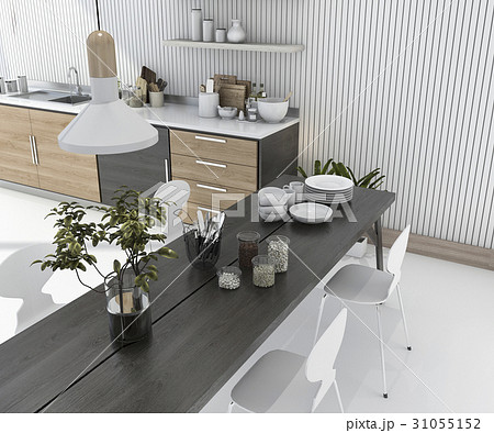 wood kitchen bar with dining table and chair wood kitchen bar with dining table and chair 31055152