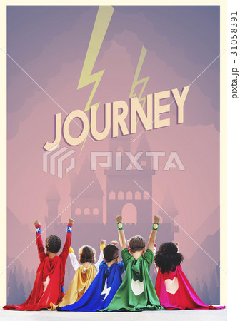 Network connection graphic overlay banner background 31058391