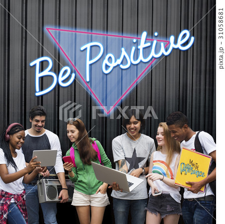 Be Positive Optimistic Attitude Word Be Positive Optimistic Attitude Word 31058681