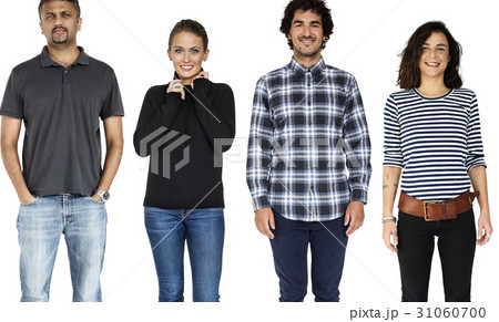 Group of Diversity Black Hair Adult People Together Set Studio Isolated Group of Diversity Black Hair Adult People Together Set Studio Isolated 31060700