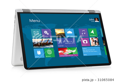 Convertible laptop computer with operating system Convertible laptop computer with operating system 31065084