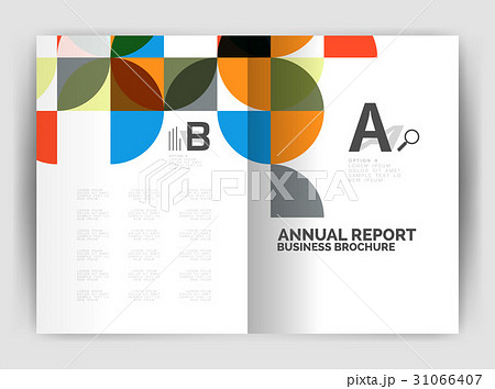 Abstract circle design business annual report 31066407