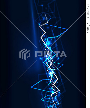 Neon lightning vector background 31066477