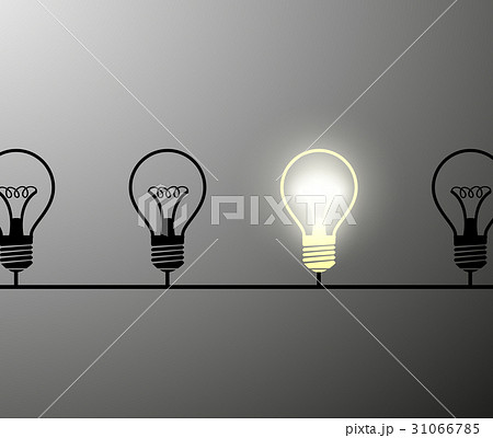 incandescent lamps. Stock illustration. 31066785