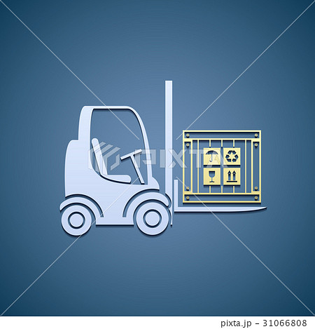 forklifts with cargo box. forklifts with cargo box. 31066808