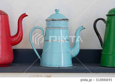Antique blue kettle Antique blue kettle 31066845