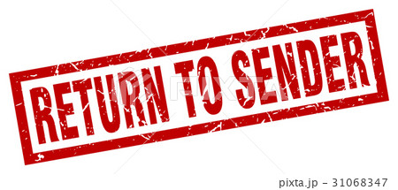square grunge red return to sender stamp square grunge red return to sender stamp 31068347