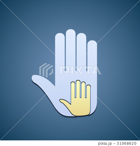 Hands adult and child Hands adult and child 31068620