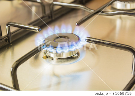 gas burning from a stove gas burning from a stove 31069719