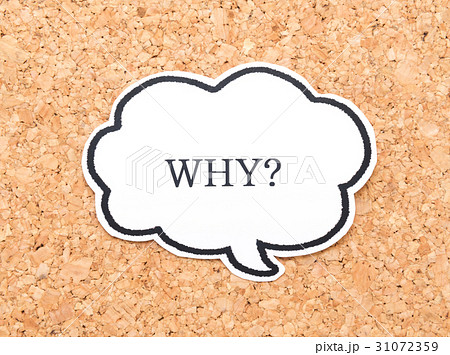 WHY?　英語　英単語　疑問詞　吹き出し 31072359