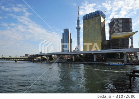 東京スカイツリー 吾妻橋からの風景 東京スカイツリー 吾妻橋からの風景 31072680