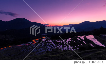 棚田の夕景 棚田の夕景 31073834