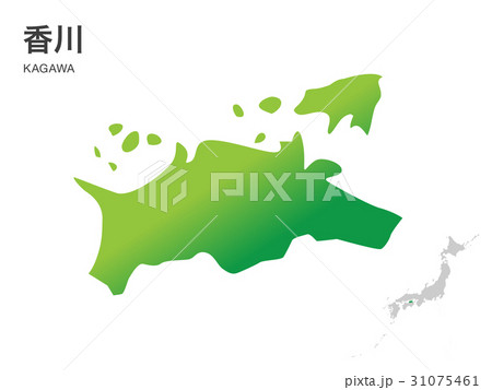 香川県の地図2:イラスト素材 香川県の地図2:イラスト素材 31075461