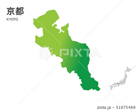 京都府の地図2：イラスト素材 31075469