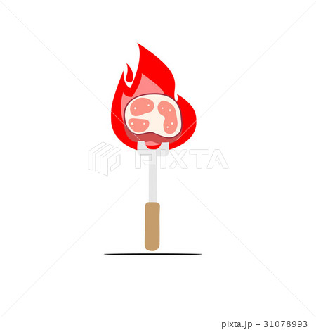 Beef steaks with flames 31078993