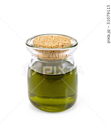 Oil hemp in glass jar 31079115