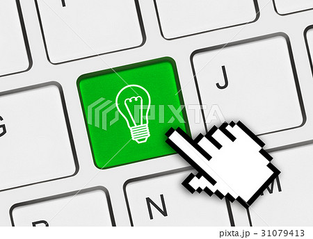 Computer keyboard with lamp key 31079413