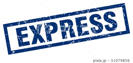 square grunge blue express stamp square grunge blue express stamp 31079856