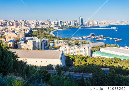 Baku aerial panoramic view 31083262