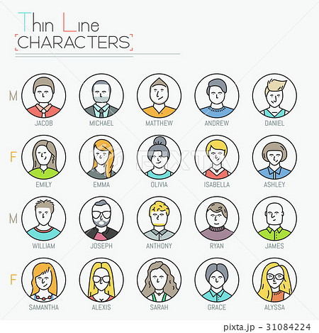 Big collection of male and female characters 31084224