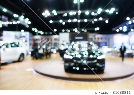 Abstract blur and defocused car and motor exhibition show 31088811