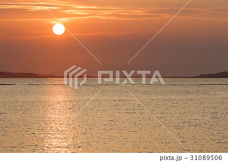 沖縄 大宜味村 夕陽 古宇利大橋 沖縄 大宜味村 夕陽 古宇利大橋 31089506