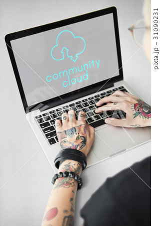 Cloud Computing Upload Download Icon Sign Cloud Computing Upload Download Icon Sign 31090231