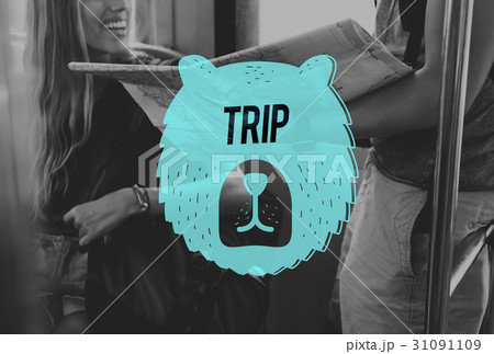Journey Trip Bear Icon Word 31091109