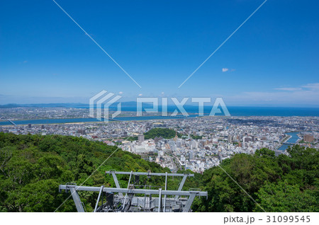 徳島県徳島市街並み 眉山公園から撮影 徳島県徳島市街並み 眉山公園から撮影 31099545