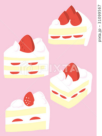 ショートケーキ イラストのイラスト素材