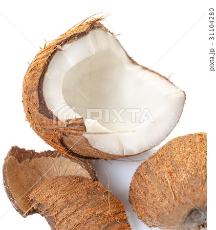 Chopped coconut close-up Chopped coconut close-up 31104280