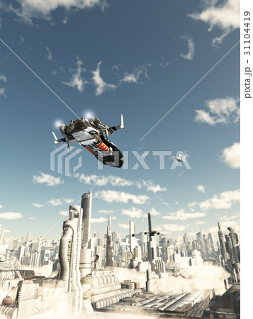 Scout Ship on Final Landing Approach 31104419