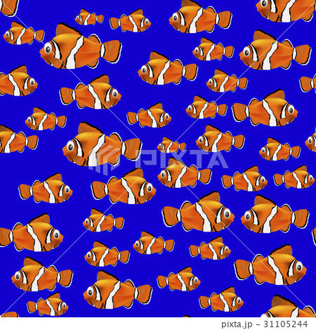 Orange Fish Seamless Pattern 31105244
