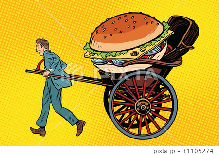 Food delivery, rickshaw and cart Food delivery, rickshaw and cart 31105274