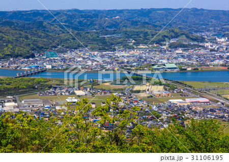鏡山展望所 唐津市、虹の松原の眺め 鏡山展望所 唐津市、虹の松原の眺め 31106195
